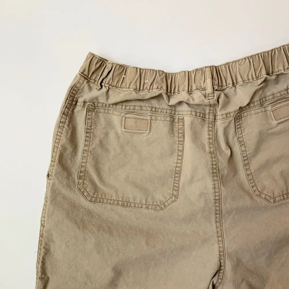 Vintage Windridge 100% Cotton Khaki Casual Short Shorts Men's Medium - Picture 8 of 10